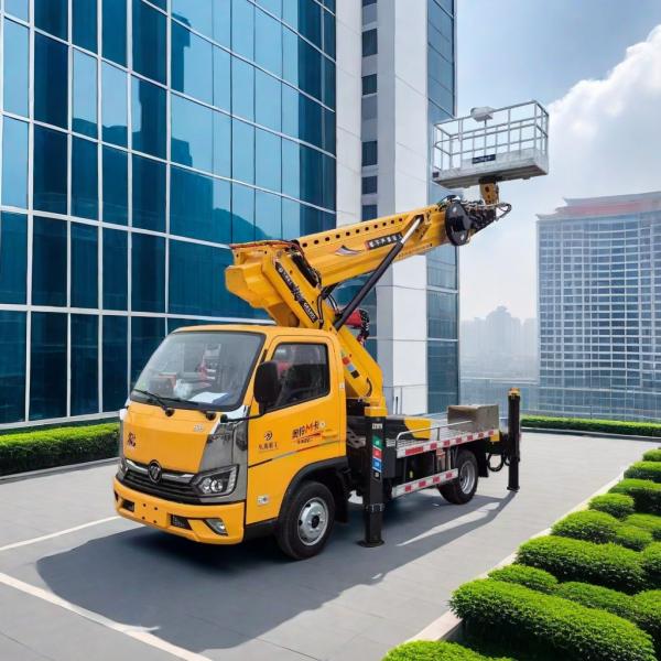 EURO 5 Foton 4*2 Vehicle Mounted Work Platform 24 Meter Aerial Platform Truck Mounted