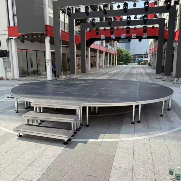 Adjustable Aluminum Round Stage 1.22x1.22m CE Certified