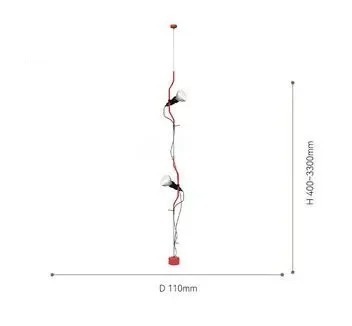 Italian Parentesi Pendant Lamp for Bedroom Bedside Lamp（WH-AP-663）
