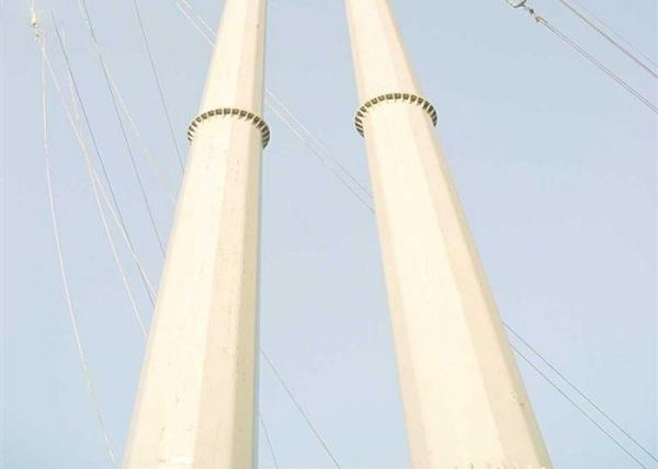 5m - 100m 33kv Transmission Line Towers , Steel Pole Tower ISO Certificated