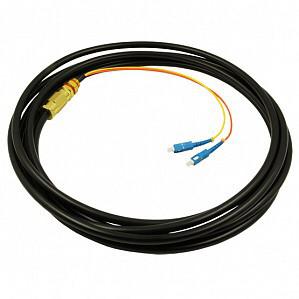 SZ Stranded outdoor Single Strand Fiber Optic Cable For Industial And Military With PE Sheath