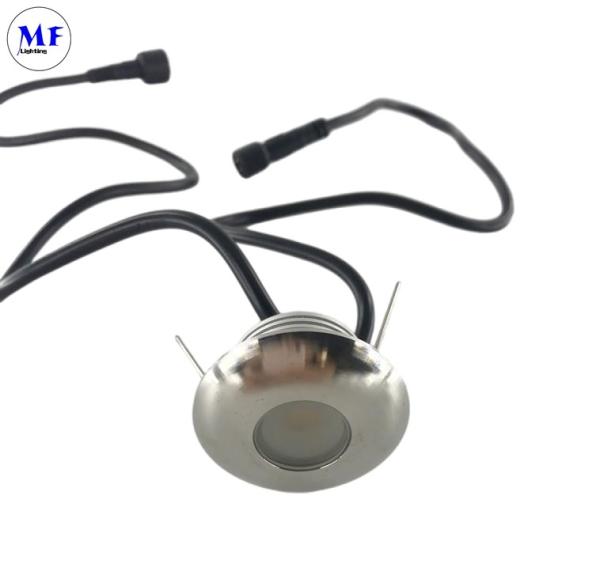 1W LED Garden Floor Light Inground IP67 Waterproof Mini LED Underground Floor Deck Spot Lights