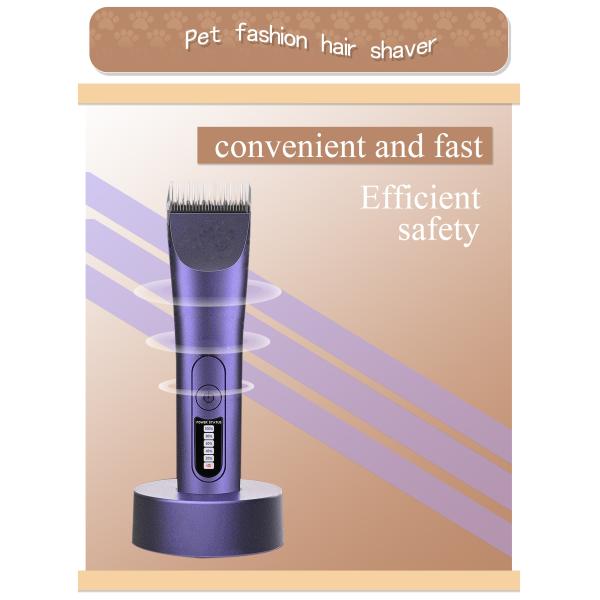 Battery Powered Pet Hair Trimmer Clippers Multiple Heads Grooming Kit for Small Pets