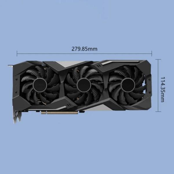Carte de jeu sur ordinateur personnalisée Radeon Gpu Rx 5700 xt Carte graphique 256 bits GDDR6
