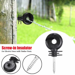 Electric Fence Insulators For Wood Posts Featuring Superior Insulation And Easy-Screw Design