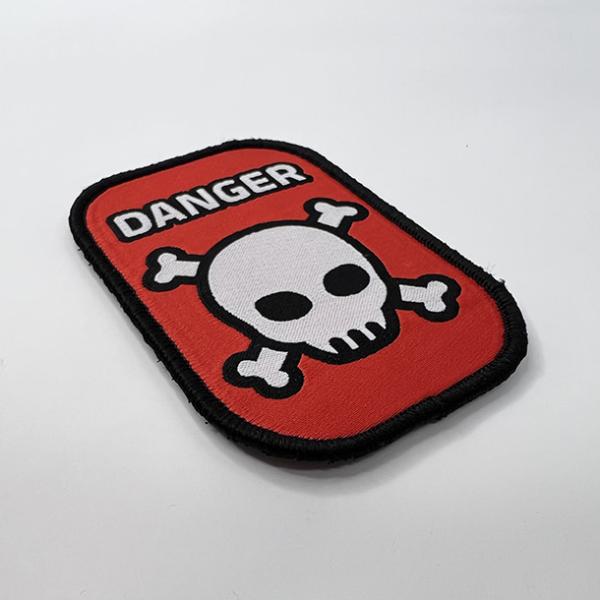 Custom Velcro Backing Iron On Woven Patch Washable Lable Patches For Clothing Hats