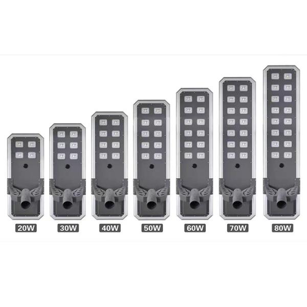 Monocrystalline Silicon Integrated Automatic Solar Street Lighting With Inbuilt Battery 150-160lm/W