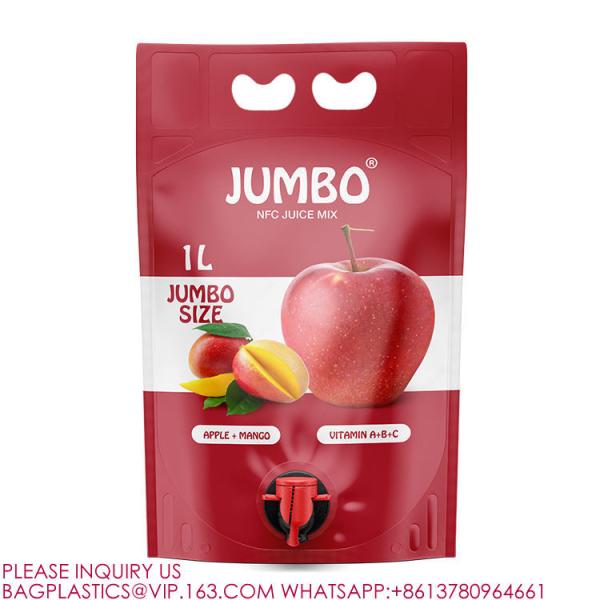 Bib Bag Wine Juice Drinks Oil Packaging Bag Heat Seal Beverage Customization juice bags