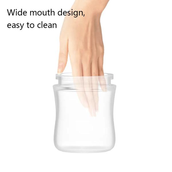 Odorless Silicone Baby Feeding Bottle Leakproof Transparent Pyramid Shape