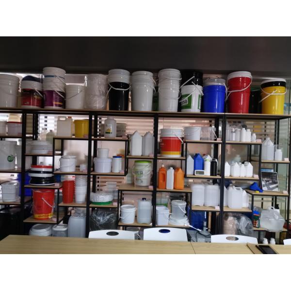 Акриловый пластиковый ледяной ведро 8 литров Белый / Желтый цвет