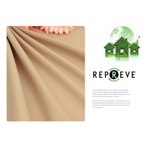 Повторно использованная ткань куртки зимы Eco 50D полиэстера ЛЮБИМЦА T400 водоустойчивая