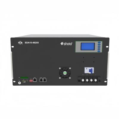 SDA-48200 Shoto LiFePO4 Battery 48V 200Ah For Telecom 5U Height 480mm Depth