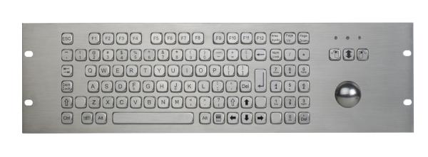 ステンレス鋼のキーボードを取付ける天面