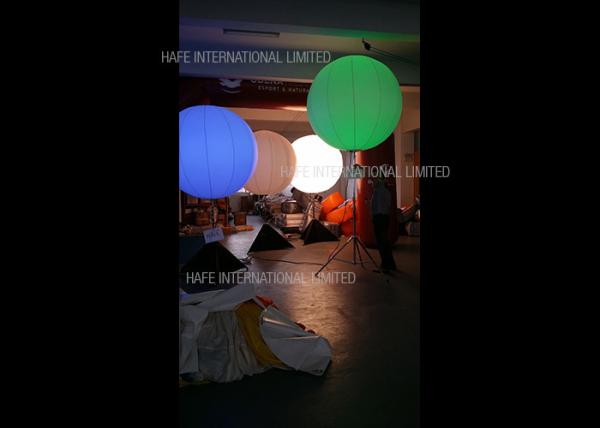 Balão leve conduzido inflável da forma da lua de 130 CM com suporte ajustável do tripé