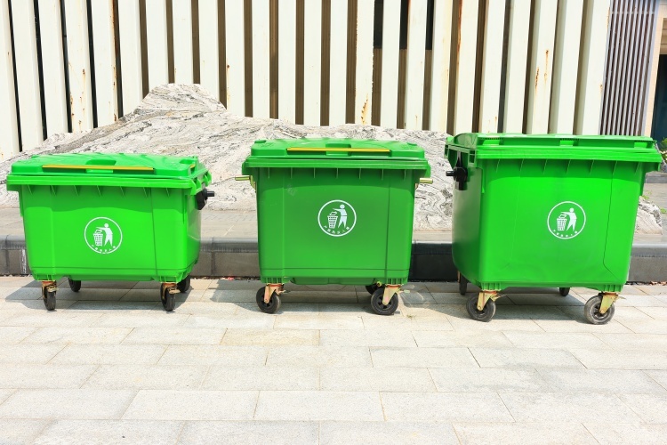 660 Liter Large‑Capacity Refuse Wheelie Bin Durable Plastic Waste Container for Outdoor Waste Collection & Waste Disposal