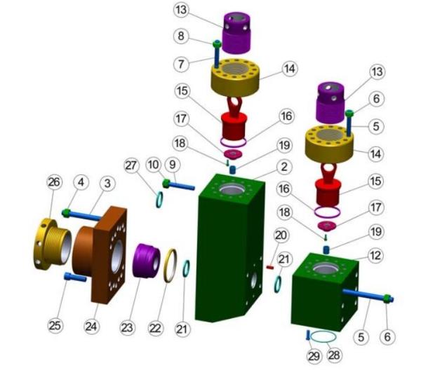 National 12P160 mud pump spares, 14P220 mud pump, K-700 mud pump, JWS340 mud pump, JWS400 mud pump, 218 P mud pump