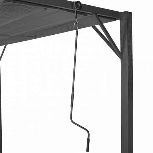 Плоский садовый железный беседка наружная PVC покрытый металлический навес беседка