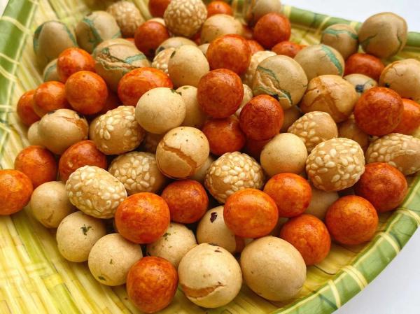 Fast delivery the best quality snacks, colorful sesame roasted coated peanuts