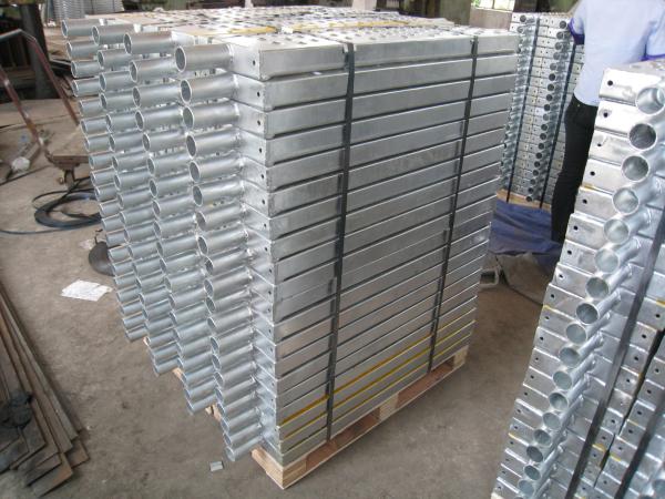 Metal Non Slip Stair Treads Covers , Industrial Steel Plate Stair Treads