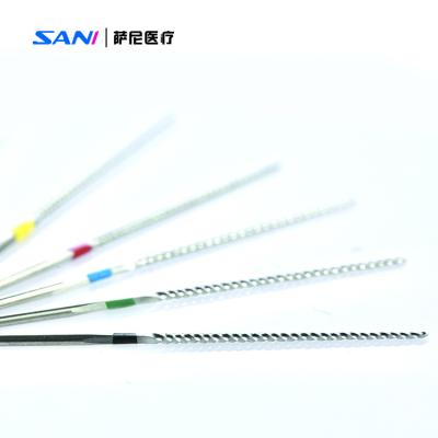 Dental Root Canal Stainless Steel U Files 32mm 15#-40# For Root Canal Treatment