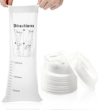 Vomit Bags Disposable Barf Bags 10Pack,1500ml White High Density Emesis Bags With Snap,Perfect For Morning Sickness