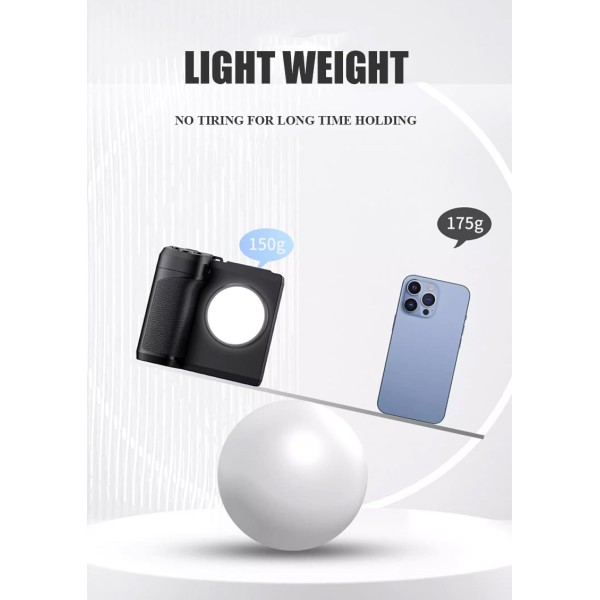 Universal Phone Camera Grip Wifi Cell Phone Camera Handle With LED Light And Screw Hole