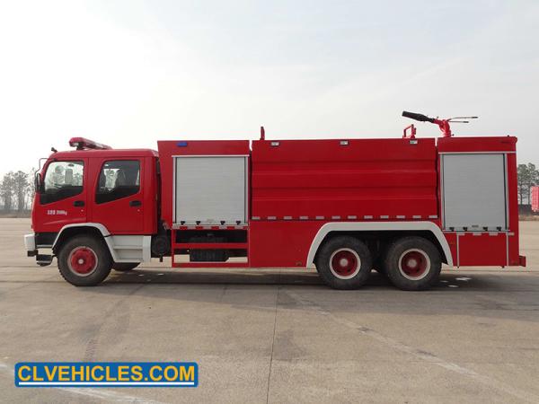 ISUZU FVZ 300hp Fire Rescue Trucks With Monitor Max Load 16000kg