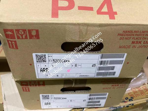 100%  Original NSK Angular contact ball bearings, double row 5206 , 5206C4