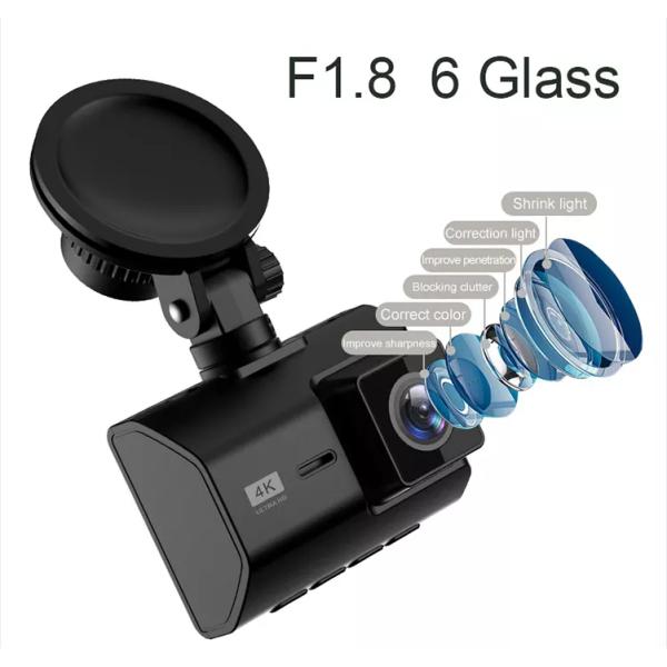 Автомобильный видеорегистратор заднего 4K GPS ночного видения WDR для автомобиля Novatek96670 Chip