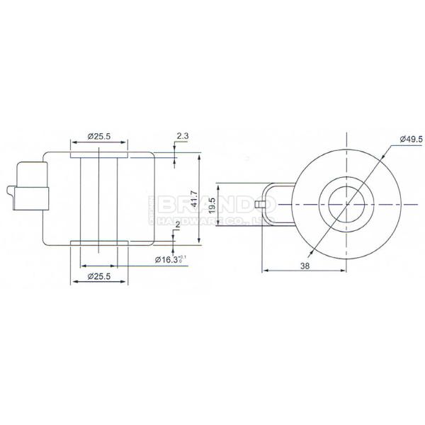 Bobina del solenoide de 12VDC 20W para el equipo de reparación del regulador del reductor de CNG LPG