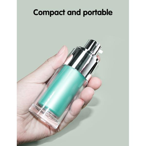 plastic 30ml 50ml airless bottle for liquid foundation and lotion