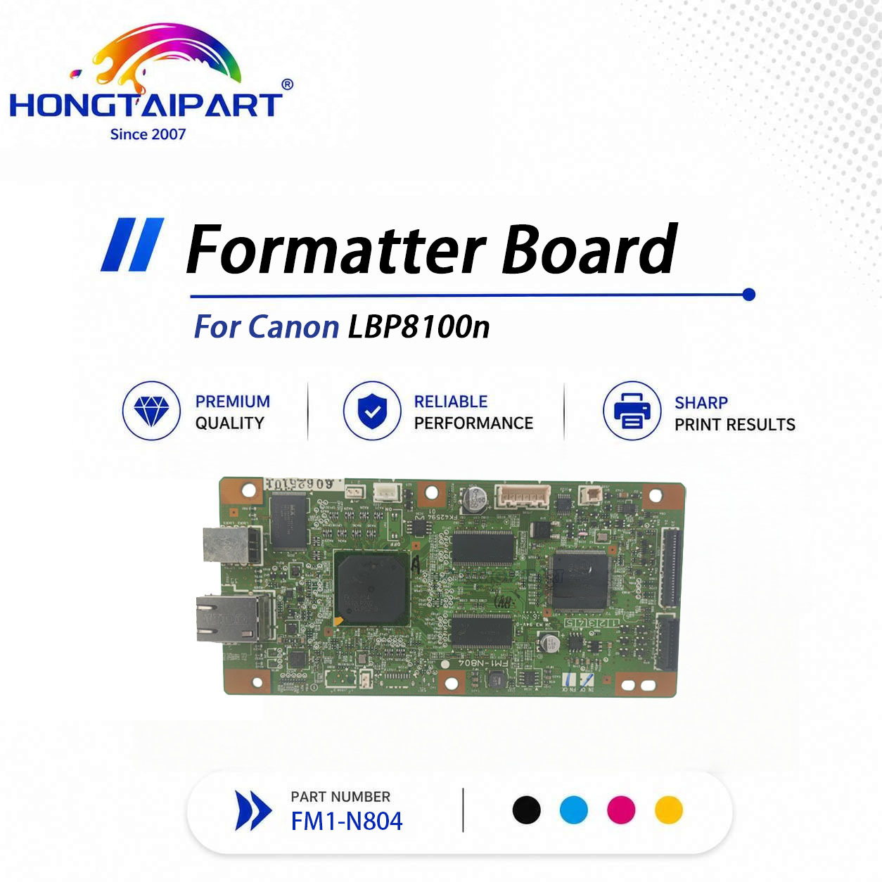 FM1-N804 Formatter Board For Canon LBP8100n Printer Main Control Board