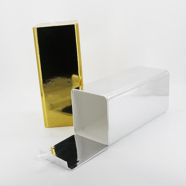 Custom Gold Silver Luxury Cardboard Box , Paper Tube Gift Box For Wines