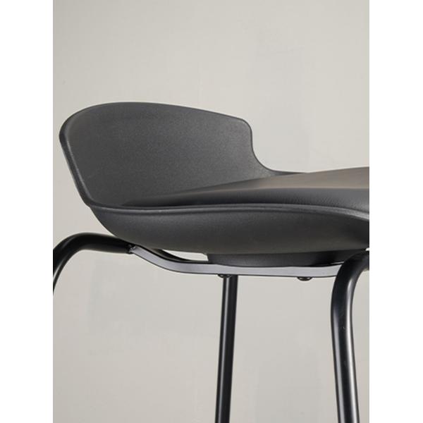 Classic Black Bar Stool Light Weight And Sophisticated Leather Bar Chairs