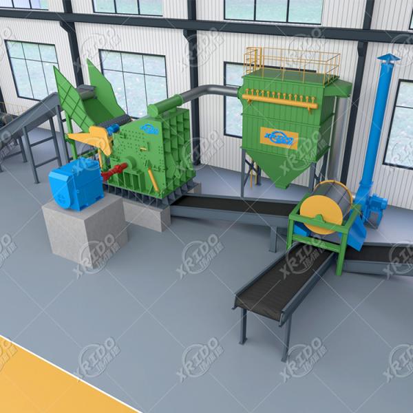 Machine de recyclage de cuivre et de fer pour les déchets de concassage d'aluminium et de fer