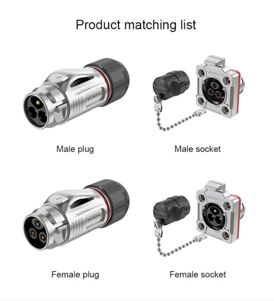 CNLINKO M20 PBT Housing Male Plug Female Socket Quick Adapter 14 Pin Power Cable Cable Connector Waterproof