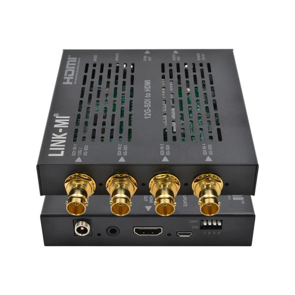 12G SDI To HDMI Converter With Audio Extraction 4K@60Hz 18Gbps