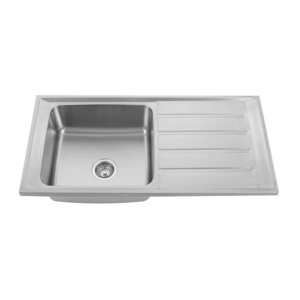 кухонная раковина шара квадрата 10050R с Drainboard 100x50cm
