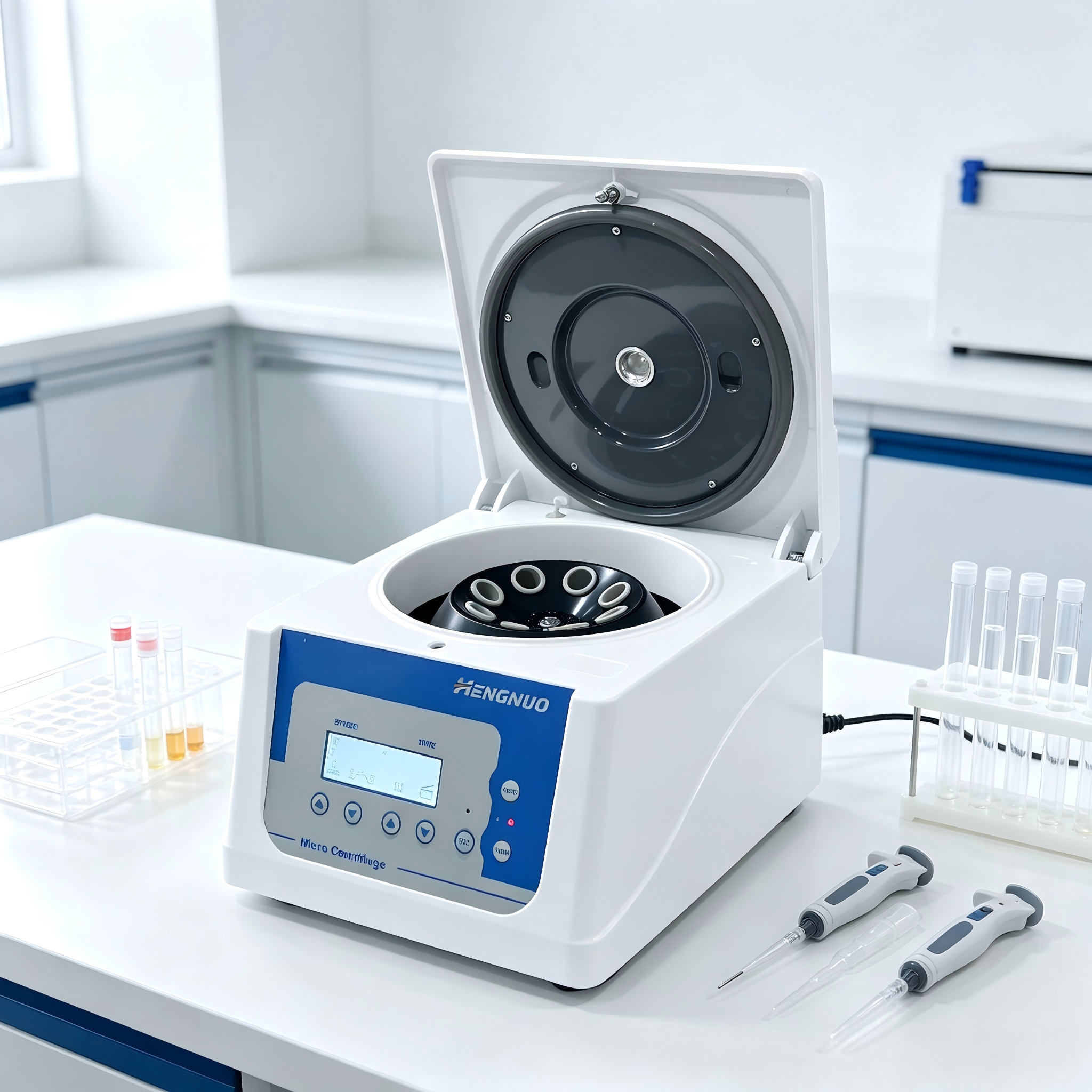 2-4B Benchtop Medical Centrifuge Machine Brushless 4000rpm 8x15ml/12x10ml CE