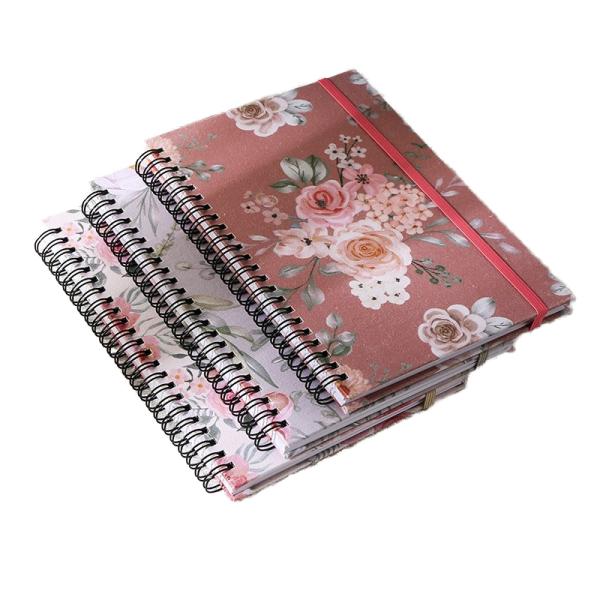 Custom A5 Spiral Notebook with Thermal Binding Hard Cover and Loose-leaf for Business Office Meeting Record and School Journal