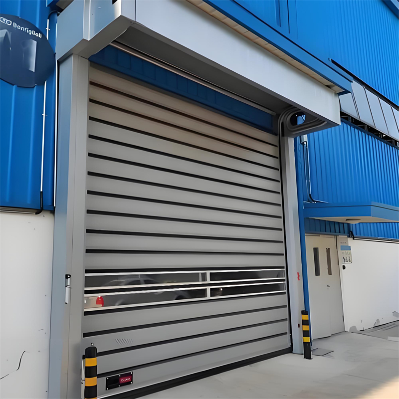 Aluminum Roll Up Shutter Door With Servo System 0.6–1.5m/s Opening Speed For Warehouse Logistics Factory