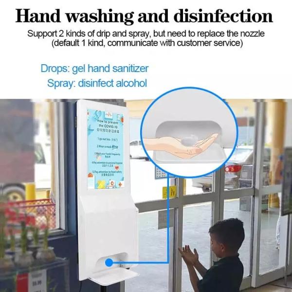 Умный цифровой дисплей рекламируя автоматический распределитель Санитисер руки