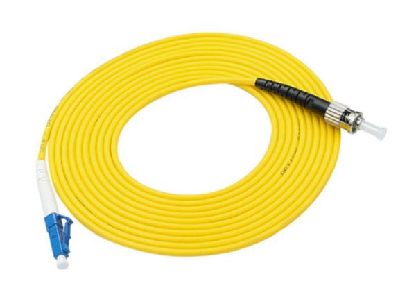Single Mode Multi Mode ST To ST Simplex Fiber Optic Communication Cable 1m