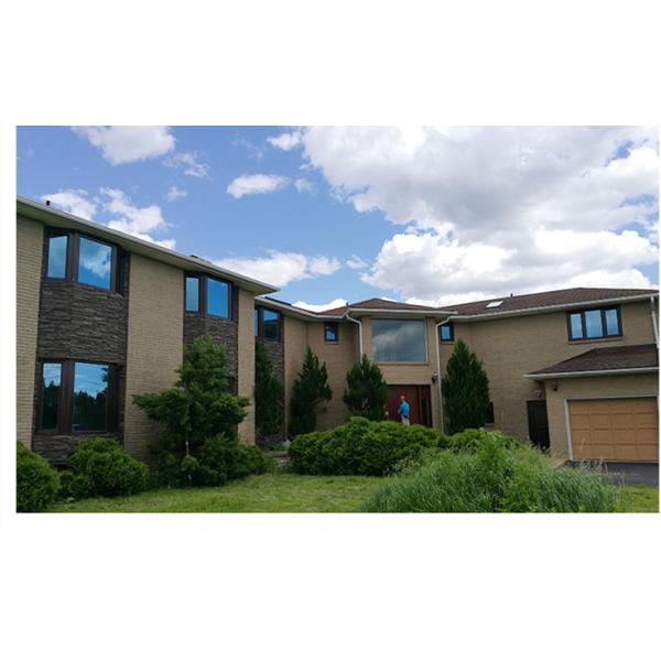 Застекленное двойником алюминиевое окно смычка для сопротивления урагана балкона угла сада