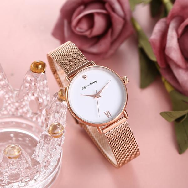 OEM 1.25 Inch Rosegold Women Watches Fashion Luxury Alloy Quartz