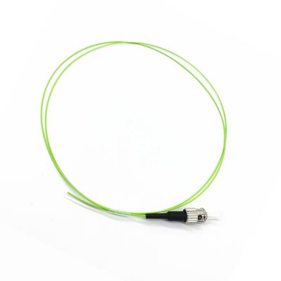Verde do limão do PVC LSZH da cara da extremidade do UPC do conector da trança da fibra do ST OM5