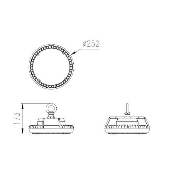 высокое освещение залива 5000к приостанавливанное/потолок установленное/стена установило крытое