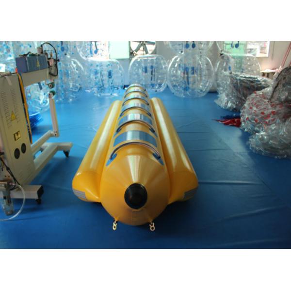 Commercial Grade Inflatable Banana Boat , Inflatable Lake Toys For Sports