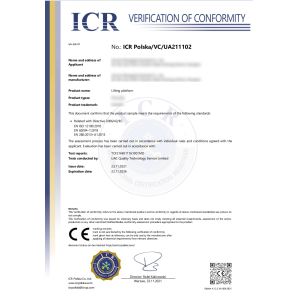Telandor (Shanghai) Logistics Technology Co., Ltd Certifications