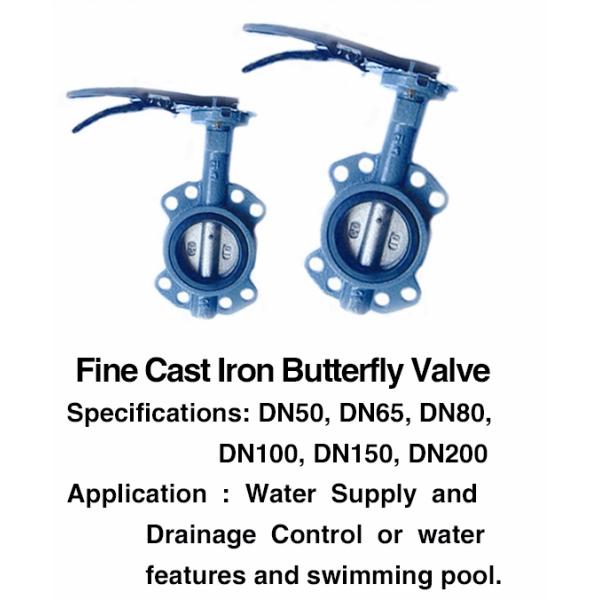 Аксессуары ручное ДН25 фонтана бассейна клапан-бабочка литого железа 1 дюйма